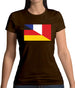 Half German Half French Flag Womens T-Shirt