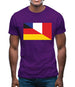 Half German Half French Flag Mens T-Shirt