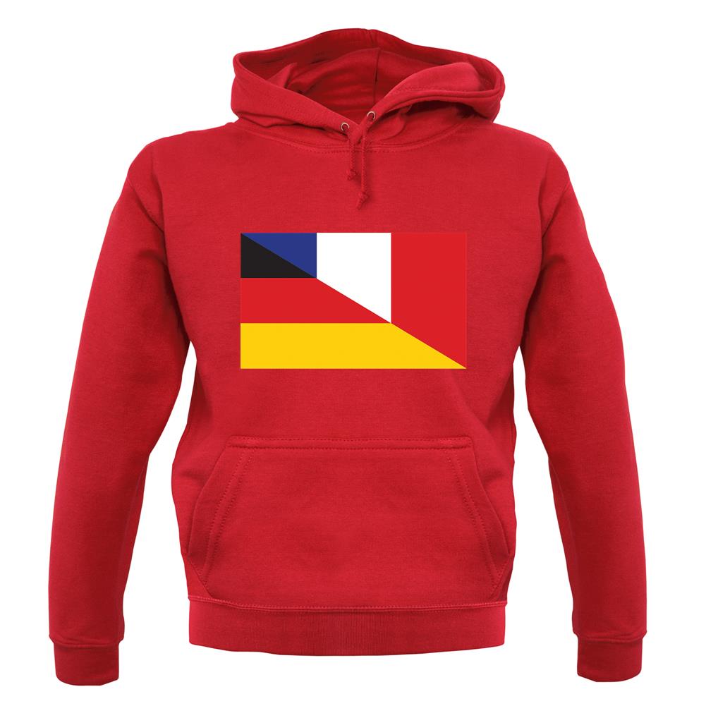 Half German Half French Flag unisex hoodie