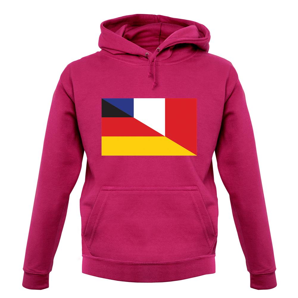 Half German Half French Flag unisex hoodie