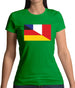 Half German Half French Flag Womens T-Shirt