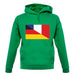 Half German Half French Flag unisex hoodie