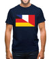 Half German Half French Flag Mens T-Shirt