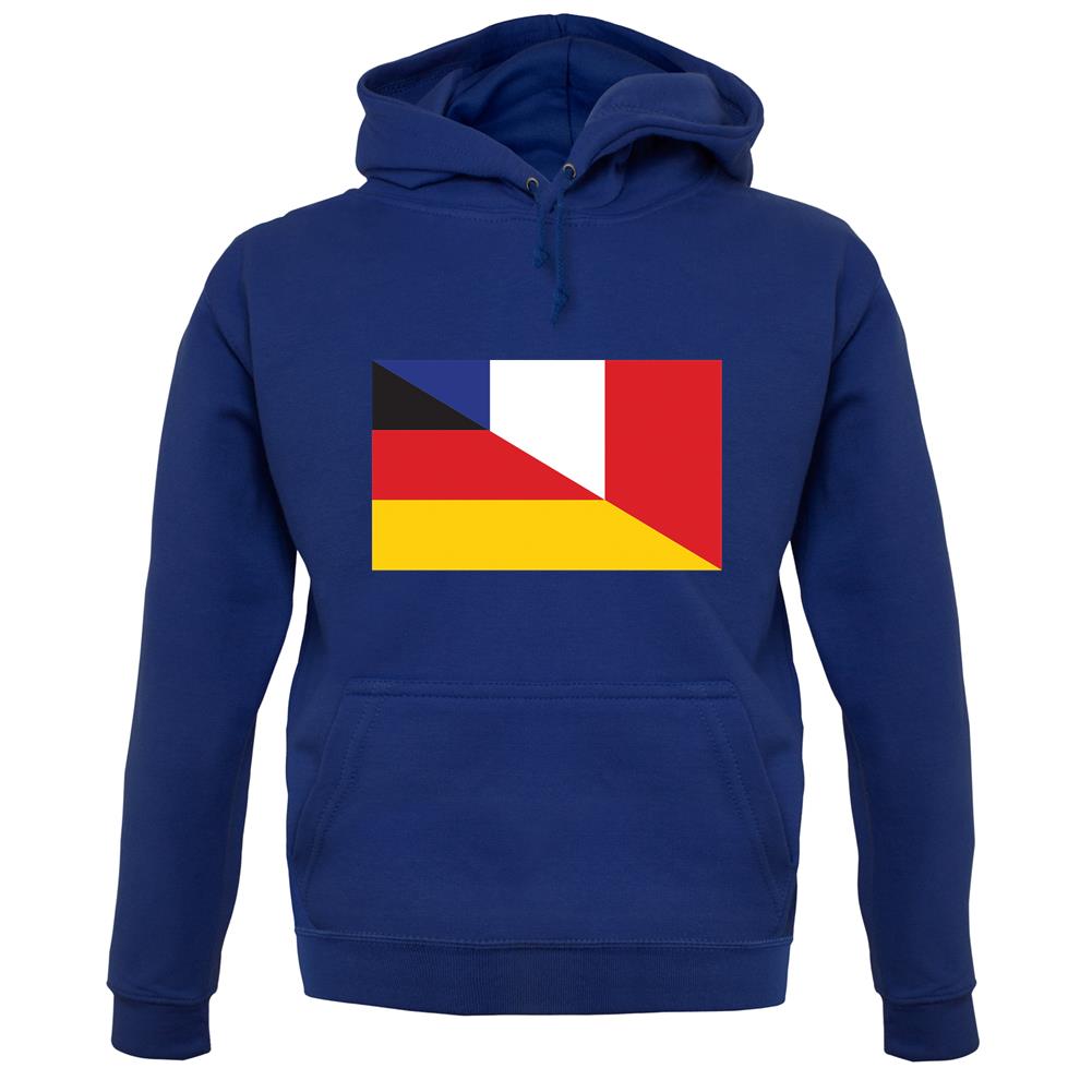 Half German Half French Flag unisex hoodie