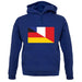 Half German Half French Flag unisex hoodie