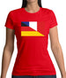 Half German Half French Flag Womens T-Shirt