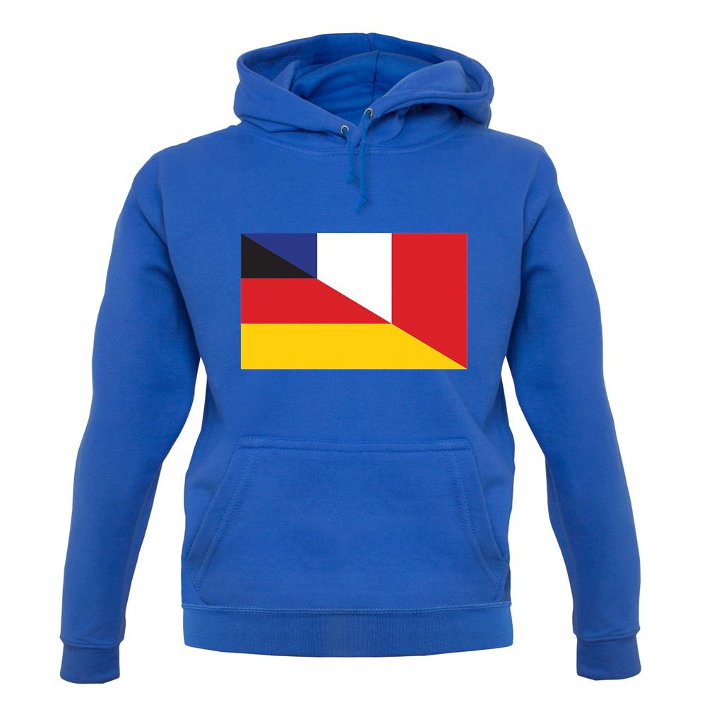 Half German Half French Flag unisex hoodie