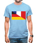 Half German Half French Flag Mens T-Shirt