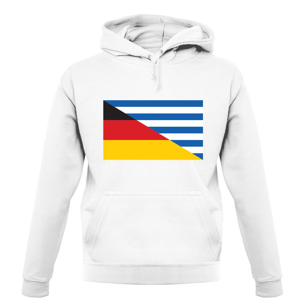 Half German Half Greek Flag unisex hoodie