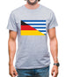 Half German Half Greek Flag Mens T-Shirt