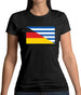 Half German Half Greek Flag Womens T-Shirt
