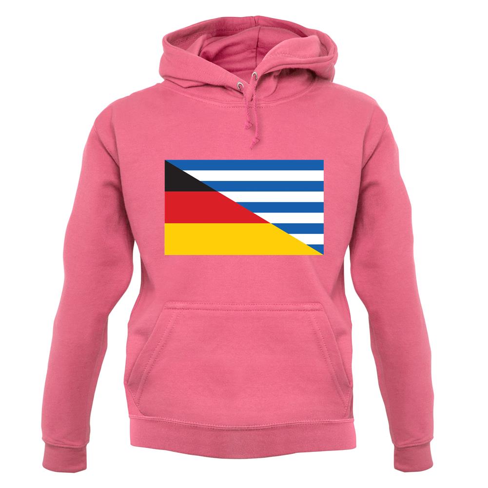 Half German Half Greek Flag unisex hoodie