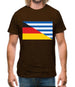 Half German Half Greek Flag Mens T-Shirt