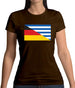 Half German Half Greek Flag Womens T-Shirt
