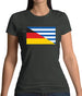 Half German Half Greek Flag Womens T-Shirt
