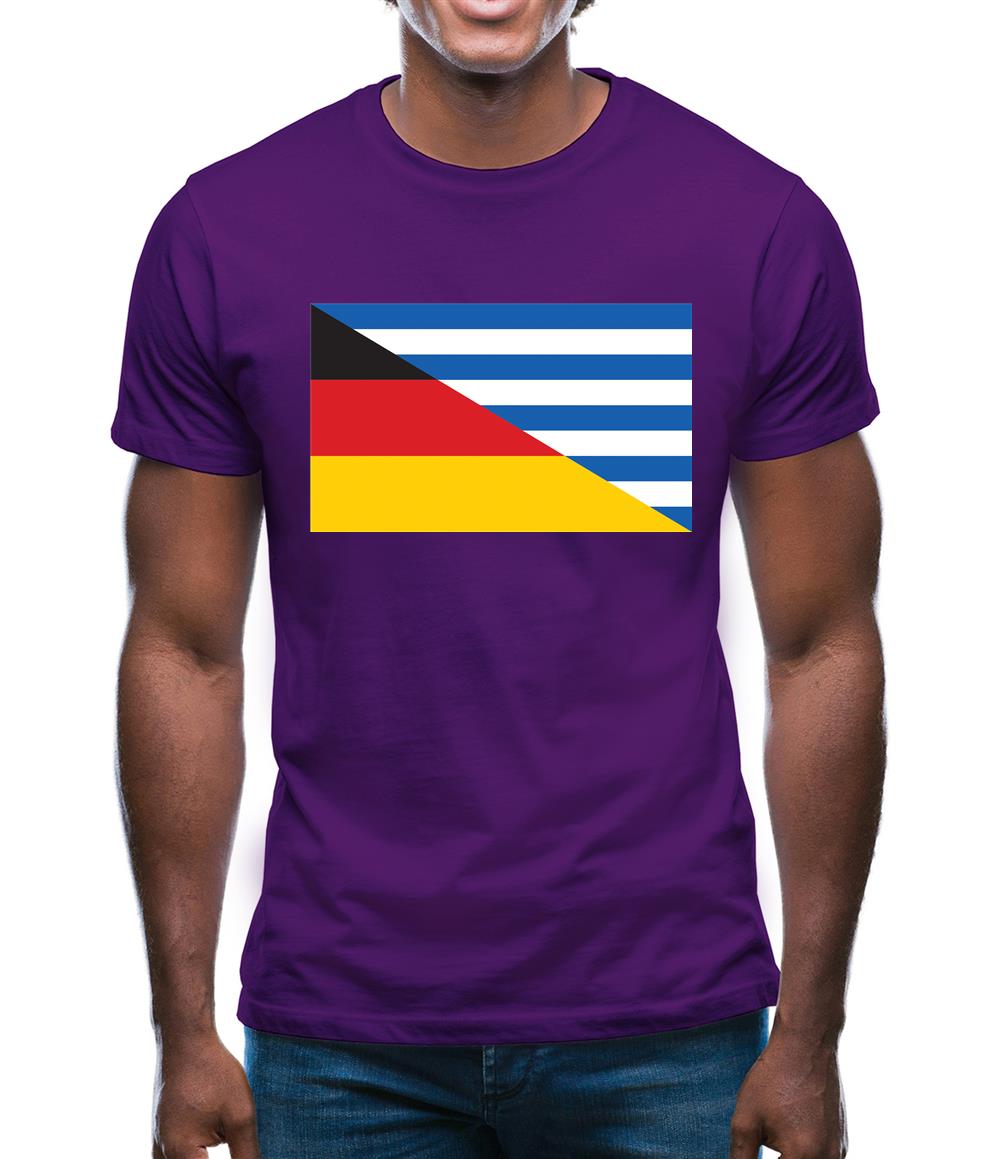 Half German Half Greek Flag Mens T-Shirt
