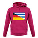 Half German Half Greek Flag unisex hoodie