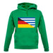 Half German Half Greek Flag unisex hoodie