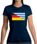 Half German Half Greek Flag Womens T-Shirt