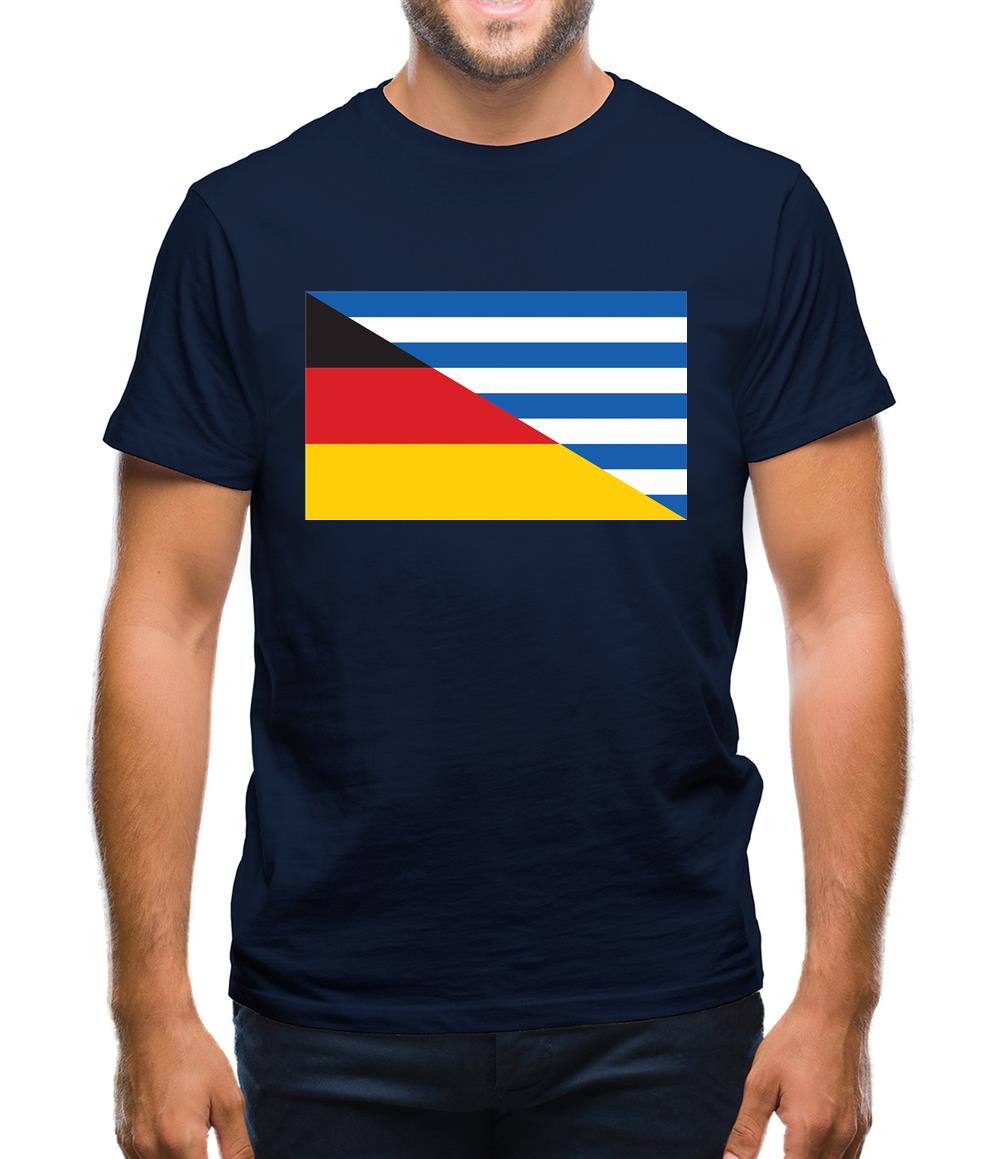 Half German Half Greek Flag Mens T-Shirt