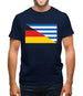 Half German Half Greek Flag Mens T-Shirt