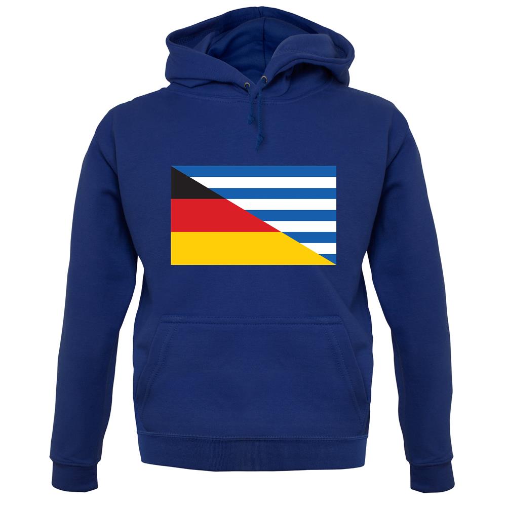 Half German Half Greek Flag unisex hoodie