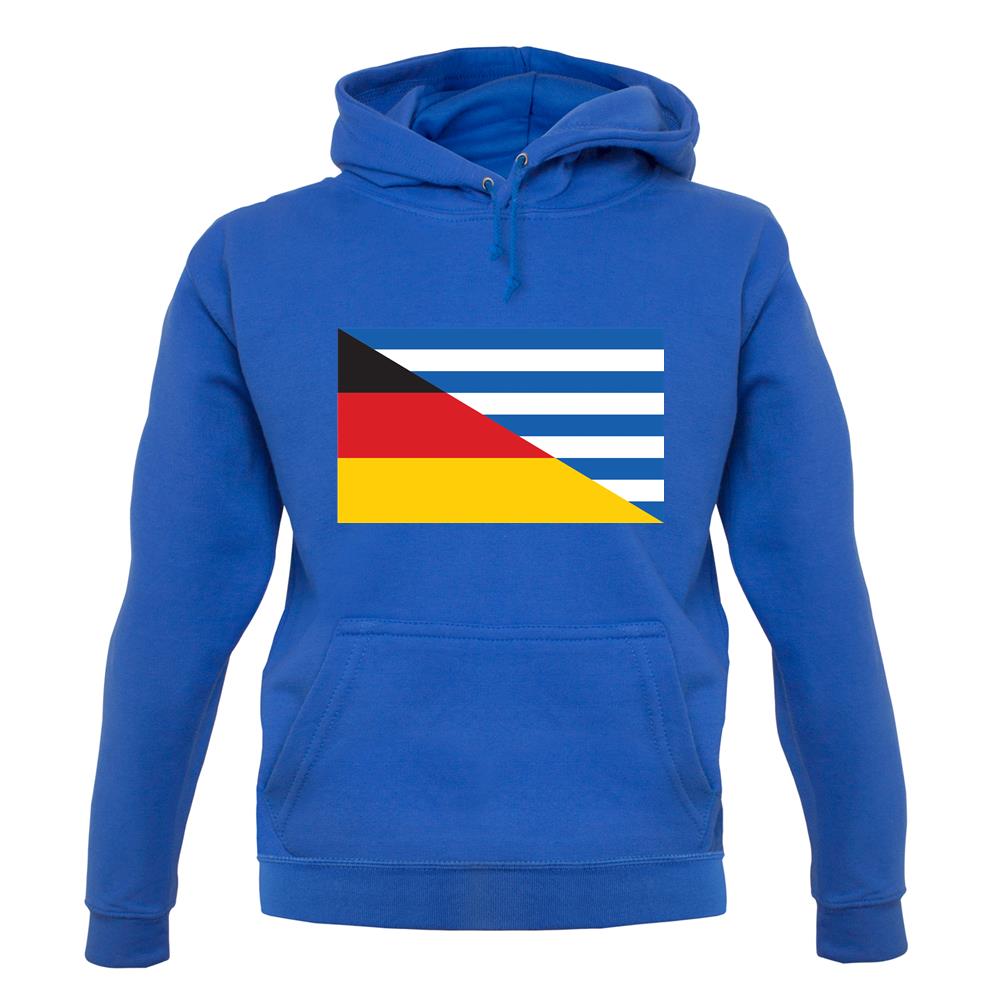 Half German Half Greek Flag unisex hoodie