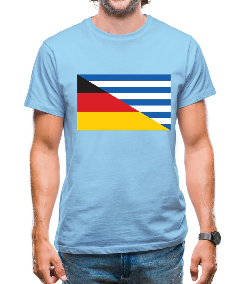 Half German Half Greek Flag Mens T-Shirt