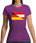 Half German Half Austrian Flag Womens T-Shirt