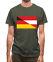 Half German Half Austrian Flag Mens T-Shirt