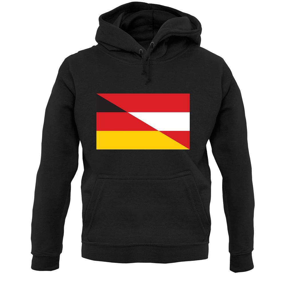Half German Half Austrian Flag Unisex Hoodie