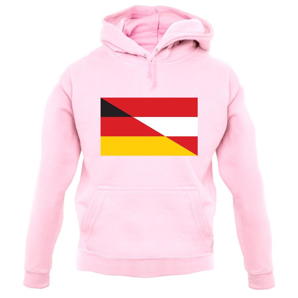 Half German Half Austrian Flag unisex hoodie