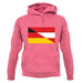 Half German Half Austrian Flag unisex hoodie