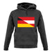 Half German Half Austrian Flag unisex hoodie