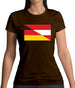 Half German Half Austrian Flag Womens T-Shirt