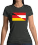 Half German Half Austrian Flag Womens T-Shirt