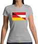 Half German Half Austrian Flag Womens T-Shirt