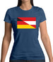 Half German Half Austrian Flag Womens T-Shirt