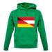 Half German Half Austrian Flag unisex hoodie