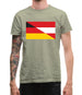 Half German Half Austrian Flag Mens T-Shirt
