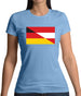 Half German Half Austrian Flag Womens T-Shirt