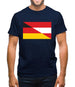 Half German Half Austrian Flag Mens T-Shirt