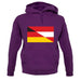 Half German Half Austrian Flag unisex hoodie