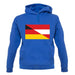 Half German Half Austrian Flag unisex hoodie