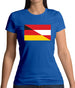 Half German Half Austrian Flag Womens T-Shirt