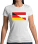 Half German Half Austrian Flag Womens T-Shirt