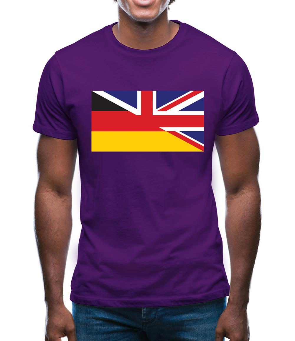 Half German Half British Flag Mens T-Shirt