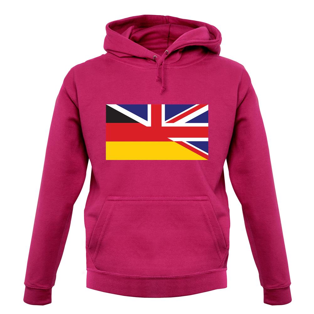 Half German Half British Flag unisex hoodie
