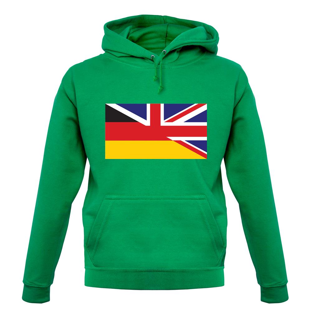 Half German Half British Flag unisex hoodie