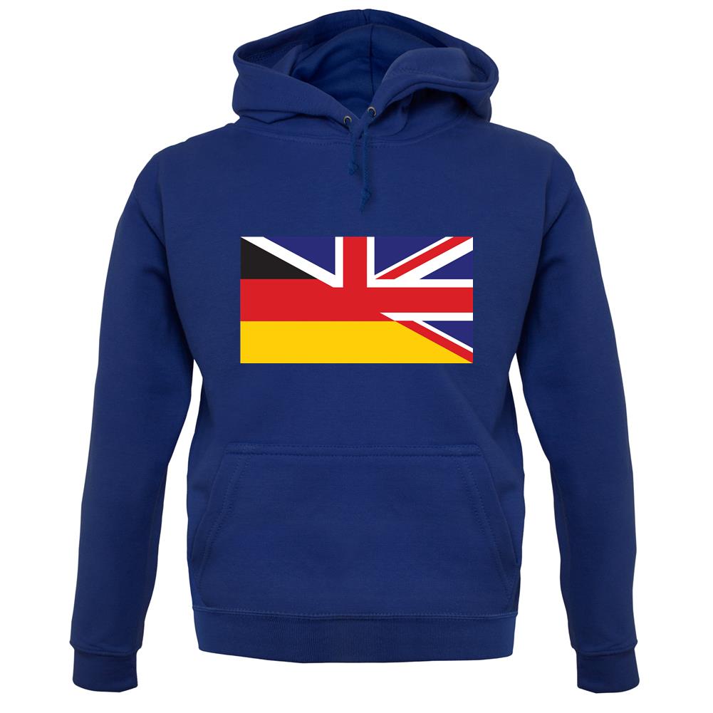 Half German Half British Flag unisex hoodie